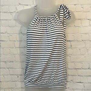 Express striped Top with Bow Detail